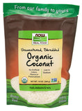 Now Natural Foods Coconut Organic Unsweetened And Shredded, 10 oz.