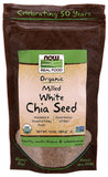 Now Natural Foods White Chia Seed Milled Organic, 10 oz.