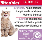 Get Naked Cat Health Biteables Soft Cat Treats Chicken Feast Flavor - 3 oz