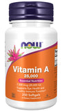 Now Supplements Vitamin A, 25000, 250 Softgels