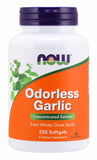 Now Supplements Odorless Garlic, 250 Softgels