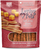 Loving Pets Soft Jerky Sticks Bacon Flavor - 6 oz