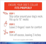 Adams Plus Flea and Tick Collar for Dogs and Puppies Blue Large