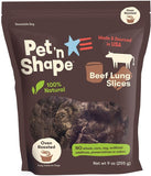 Pet n Shape Natural Beef Lung Slices Dog Treats - 9 oz