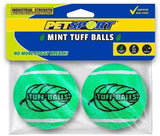 Petsport Tuff Mint Balls Industrial Strength Tennid Ball Dog Toys - 2 count
