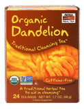 Now Natural Foods Dandelion Tea Organic, 24 Tea Bags