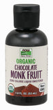 Now Natural Foods Monk Fruit Chocolate Liquid Organic, 1.8 fl. oz.