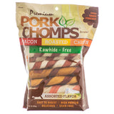 Pork Chomps Assorted Porkskin Twists Large - 24 count