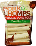 Pork Chomps Baked Pork Rolls Dog Treats Large - 18 count
