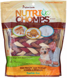 Nutri Chomps Premium Mixed Flavor Braids Dog Chews 6 Inch - 10 count