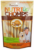 Nutri Chomps Mini Twist Dog Treat Peanut Butter Flavor - 10 count