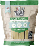 Howls Kitchen Savory Bones Chicken Flavored Chews Large - 14 oz