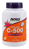 Now Supplements Vitamin C-500 Orange Chewable, 100 Tablets