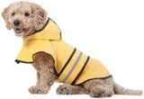 Fashion Pet Rainy Days Slicker Yellow Dog Rain Coat - Small