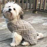 Fashion Pet Outdoor Dog Fisherman Dog Sweater Taupe - XX-Large
