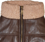 Fashion Pet Brown Bomber Dog Jacket - Small