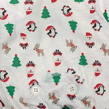 Fashion Pet White Jingle Jam Dog Pajamas - Small