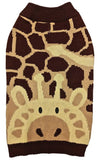 Fashion Pet Giraffe Dog Sweater Brown - XX-Small