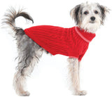 Fashion Pet Classic Cable Knit Dog Sweaters Red - X-Small