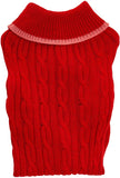 Fashion Pet Classic Cable Knit Dog Sweaters Red - X-Small