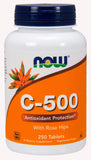 Now Supplements Vitamin C-500, 250 Tablets