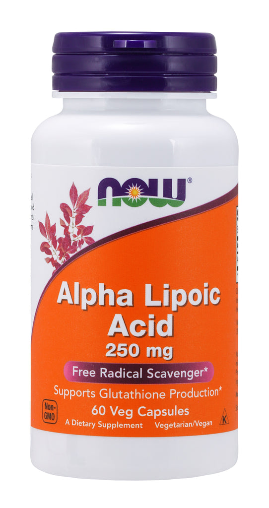 Now Supplements Alpha Lipoic Acid 250 Mg, 60 Veg Capsules