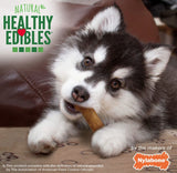 Nylabone Puppy Healthy Edibles Natural Long Lasting Lamb and Apple Dog Chew and Treat - 4 count