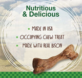 Nylabone Healthy Edibles Natural Wild Bison Chew Treats Medium - 2 count