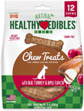 Nylabone Healthy Edibles Flavor Combos Turkey and Apple Petite - 12 count