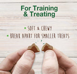 Nylabone Natural Healthy Edibles Peanut Butter Chewy Bites Dog Treats - 6 oz