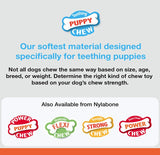 Nylabone Puppy Chew Ring Peanut Butter Toy Wolf