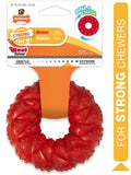 Nylabone Strong Chew Braided Ring Dog Toy Beef Flavor Wolf