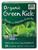 Now Natural Foods Green Kick Tea Organic, 24 Tea Bags