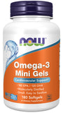 Now Supplements Omega-3 Mini Gels, 180 Softgels