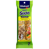 Vitakraft Crunch Sticks Variety Pack Rabbit and Guinea Pig Treats Popped Grains and Apple - 2 count