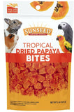 Sunseed Tropical Dried Papaya Bites for Birds and Small Animals - 5 oz