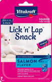 Vitakraft Lick N Lap Snack Salmon Cat Treat - 5 count