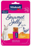 VitaKraft Gourmet Jelly Cat Treat with Chicken and Carrot - 5 count