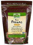 Now Natural Foods Pecans Raw And Unsalted, 12 oz