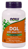 Now Supplements Dgl With Aloe Vera, 100 Veg Capsules