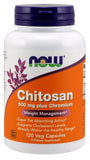 Now Supplements Chitosan 500 Mg Plus Chromium, 120 Veg Capsules