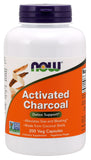 NOW Supplements Activated Charcoal 200 Veg Capsules