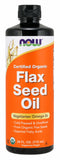 Now Supplements Flax Seed Oil Liquid Organic, 24 fl. oz.