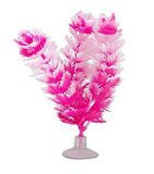Marina Betta Foxtail Hot Pink/White Plastic Plant - 5.4" tall