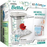 Marina Betta EZ Care Plus Aquarium Kit 1.35 Gallons - White