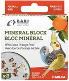 HARI Orange Peel Mineral Block for Small Birds - 1.2 oz