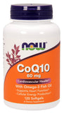 Now Supplements CoQ10 With Omega 3-Fish Oil, 60 Mg, 120 Softgels