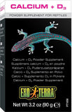 Exo Terra Calcium + D3 Powder Supplement for Reptiles - 3.2 oz