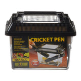 Exo Terra Cricket Pen Holds Crickets with Dispensing Tubes for Feeding Reptiles - Small