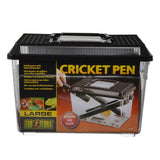 Exo Terra Cricket Pen Holds Crickets with Dispensing Tubes for Feeding Reptiles - Small